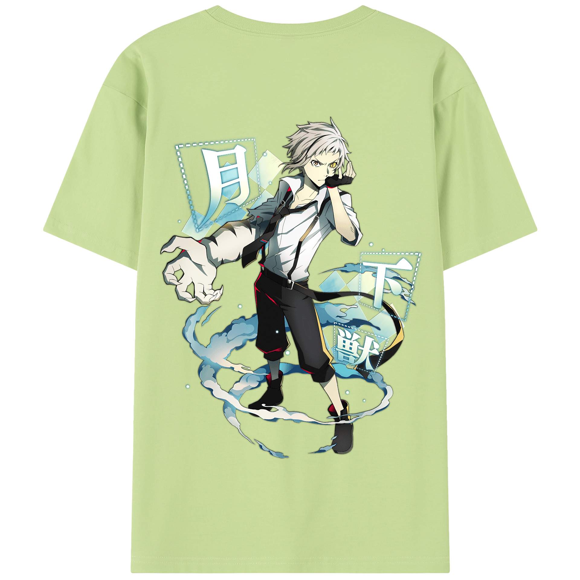 （画像用） 文豪ストレイドッグス Bungo Stray Dogs 綿100％半袖Tシャツ（背面プリント）